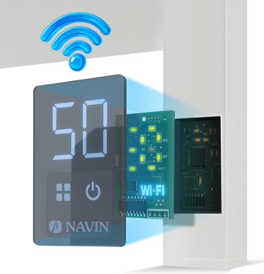 в продажу Рушникосушка Navin Авангард X 480x800 Sensor з WI-FI, лівобічна (12-172155-4880) - фото 3
