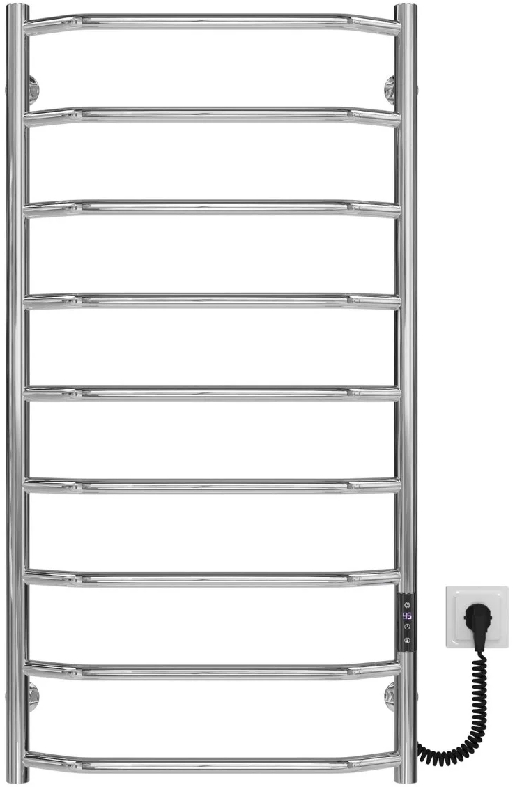 Deffi Трапеція П9 500x1000 Е Хром, JD03, Праве підключення (C.TR.100.50.9.E.C.R.1)