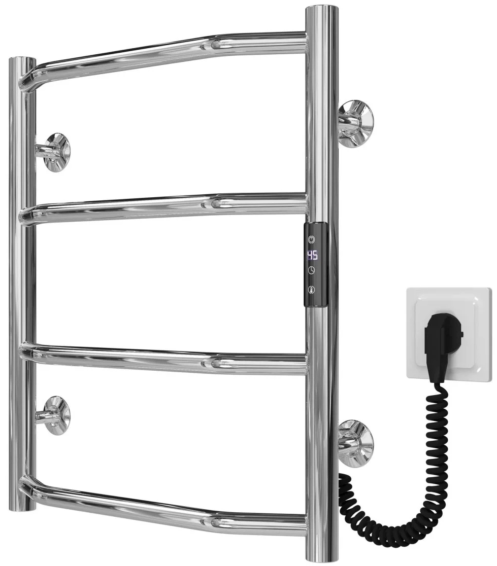 Рушникосушка Deffi Трапеція П4 400x500 Е Хром, JD03, Праве підключення (C.TR.50.40.4.E.C.R.1) ціна 4114 грн - фотографія 2