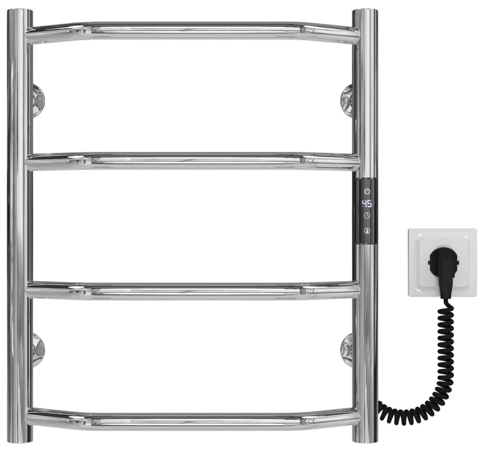 Рушникосушка Deffi Трапеція П4 400x500 Е Хром, JD03, Праве підключення (C.TR.50.40.4.E.C.R.1)