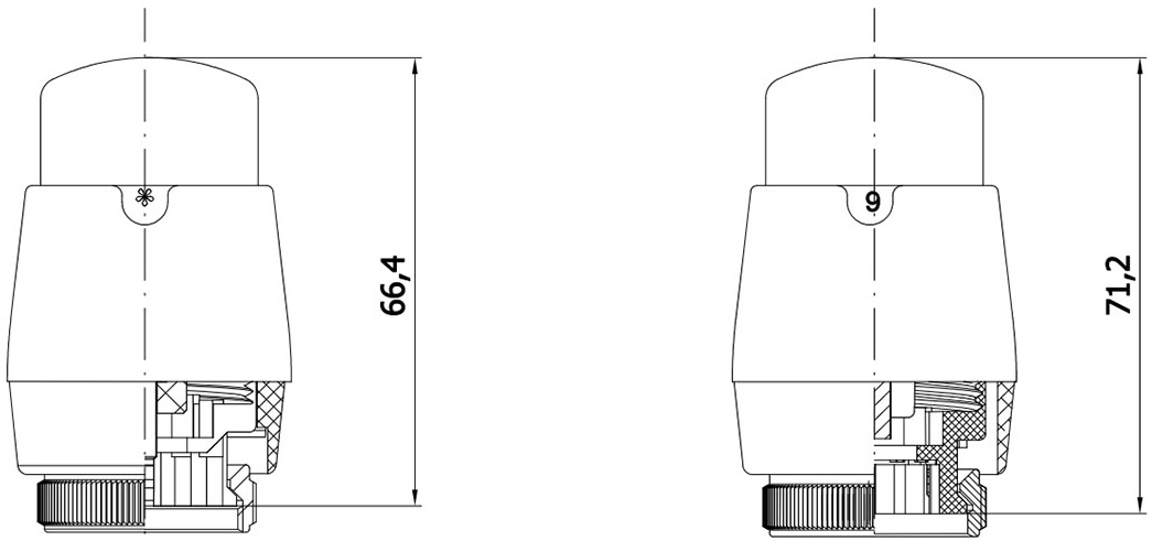 Vario Term Picco GS.02, M30x1.5 (000M660A124) Габаритные размеры