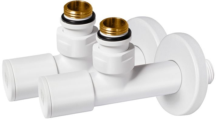 Комплект дизайн кранов Ideale Dante 1/2"x1/2" белый