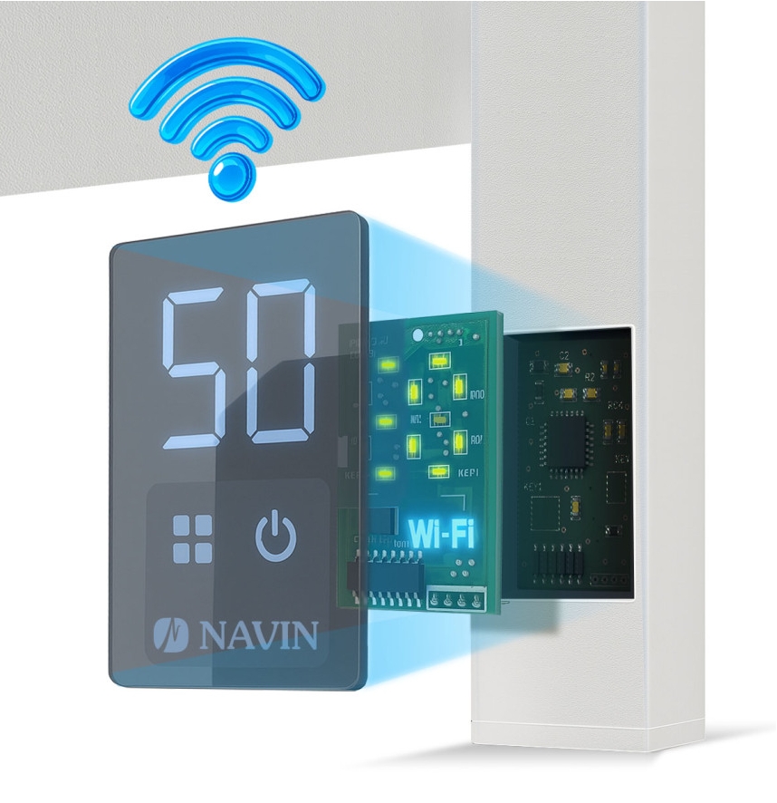 Полотенцесушитель Navin Авангард X 480x1200 Sensor с WI-FI, правосторонняя (12-172055-4812) отзывы - изображения 5