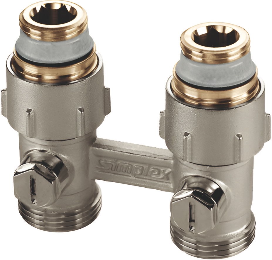 Вузол нижнього підключення Simplex тип D1/50 прямий, 1/2"x3/4" (F10010)