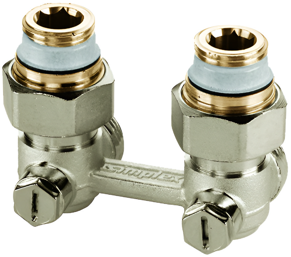 Вузол нижнього підключення Simplex тип E1/50 кутовий, 1/2"x3/4" (F10012)