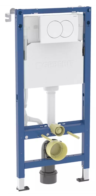 Geberit DuofixBasic 458.133.11.3 c клавишей Delta01 белый