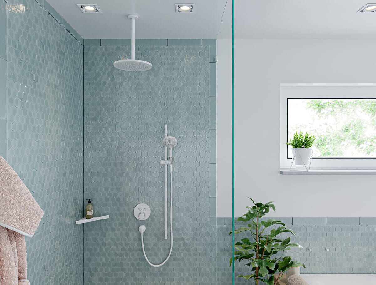 Полочка угловая Hansgrohe AddStoris 14.8х14.8x30.5 см Matt White 41741700 цена 3222 грн - фотография 2