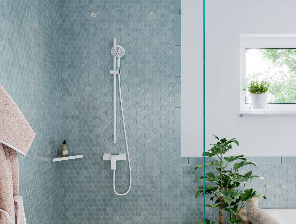 в продаже Полочка угловая Hansgrohe AddStoris 14.8х14.8x30.5 см Matt White 41741700 - фото 3