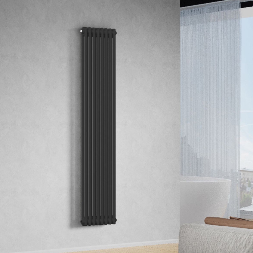 Радіатор для опалення Navin Calidum 2-8 380x1800, чорний (02-254004-3818) огляд - фото 8