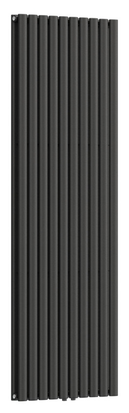 Радіатор для опалення Navin Ellipse Double 600x1800-10, чорний (02-245133-6018) ціна 21591 грн - фотографія 2