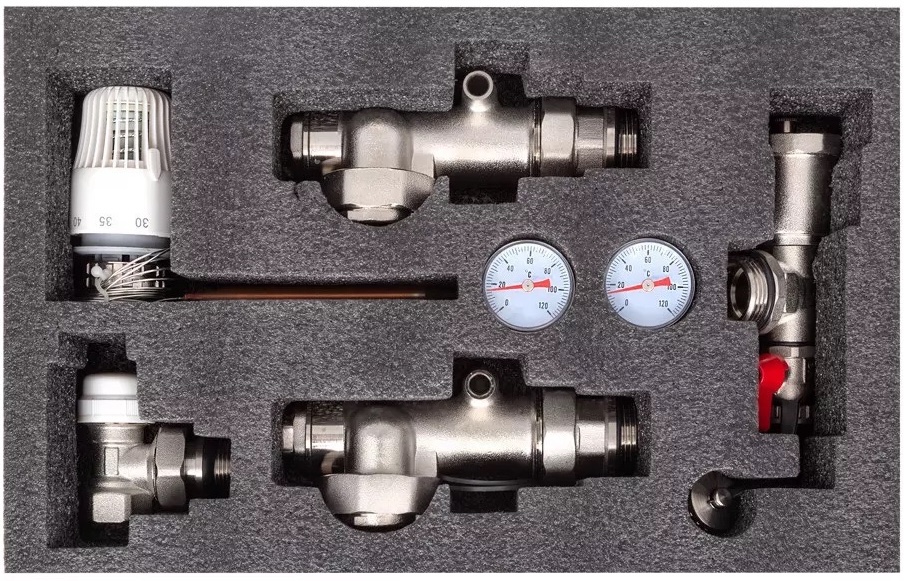 в продаже Насосно-смесительный узел ITAL MG1-B 1"x3/4" терм. клапан угловой, без насоса - фото 3