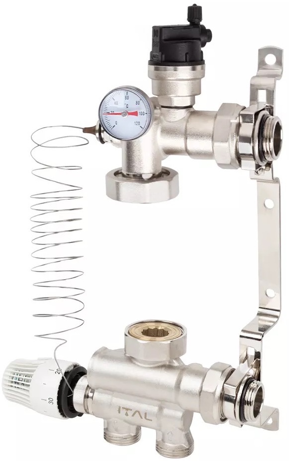 ITAL MS1-C 1"x1", нижнее подключение