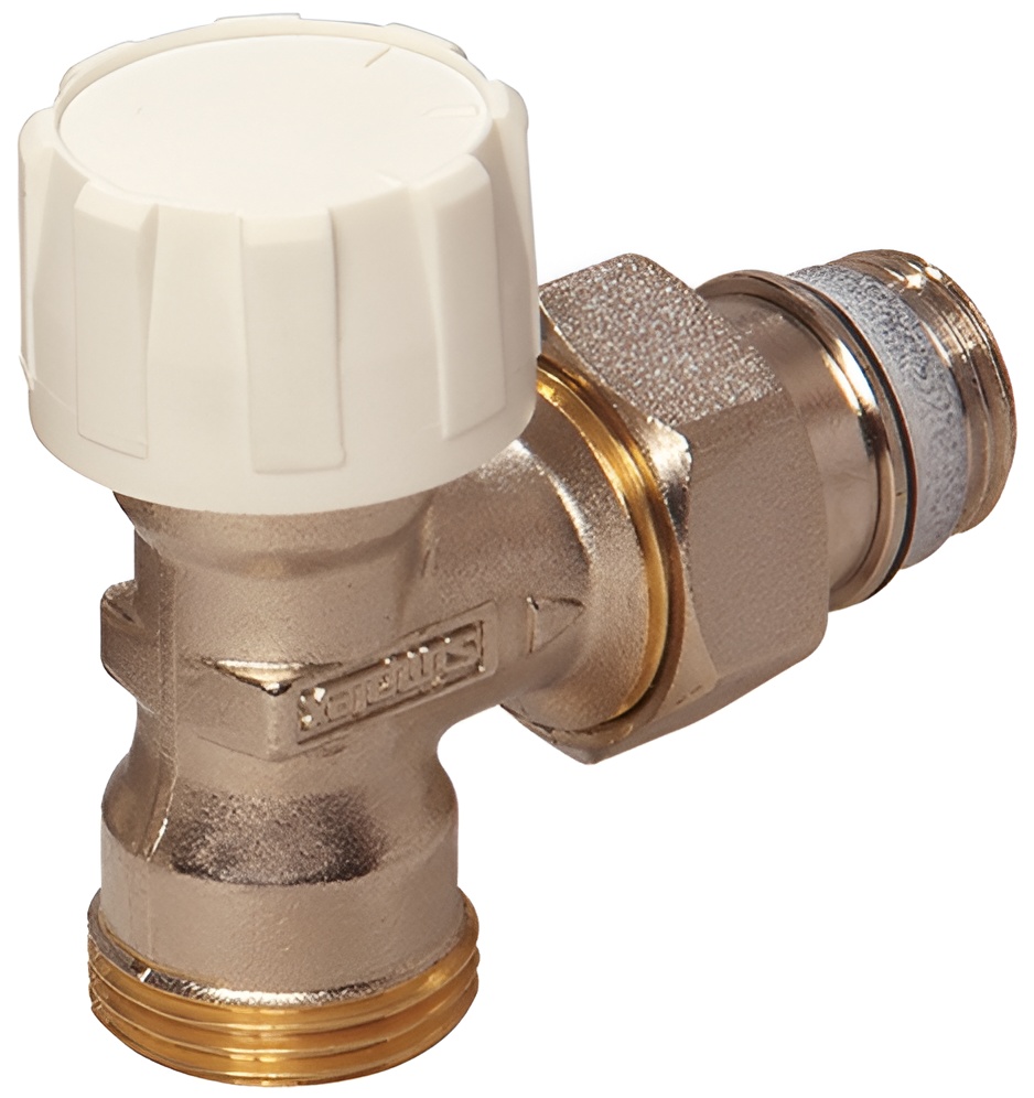 Термостатический клапан Simplex НР-НР DN15 3/4 евроконус, угловой (F34007)
