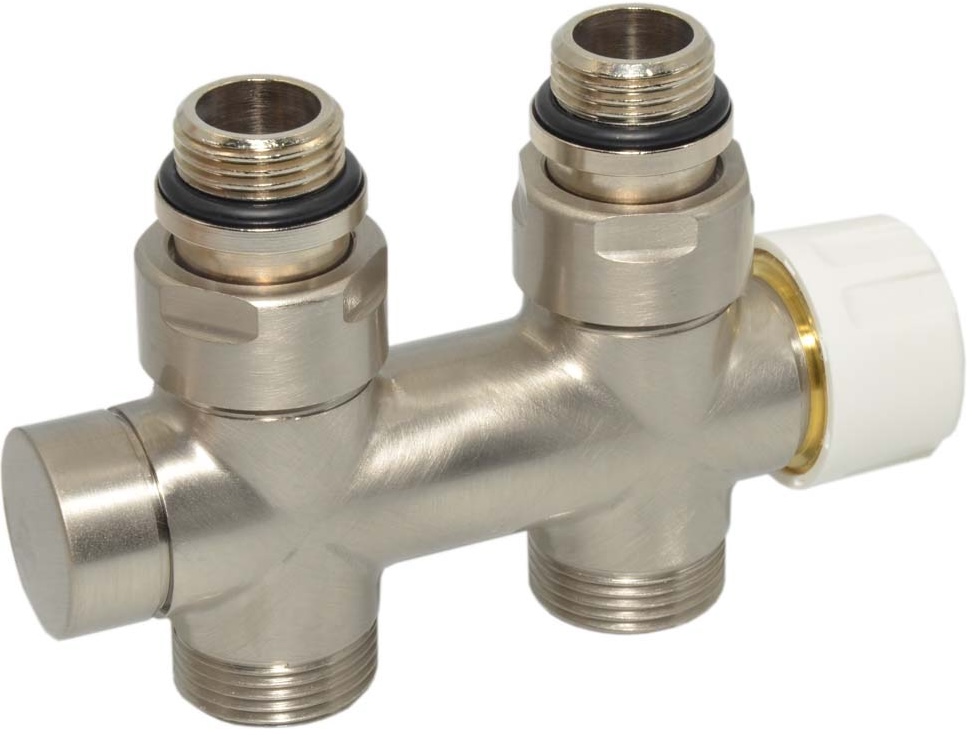 Узел подключения Carlo Poletti Twin Thermo прямой 1/2" Зx3/4" EK 50 мм V37510JSB