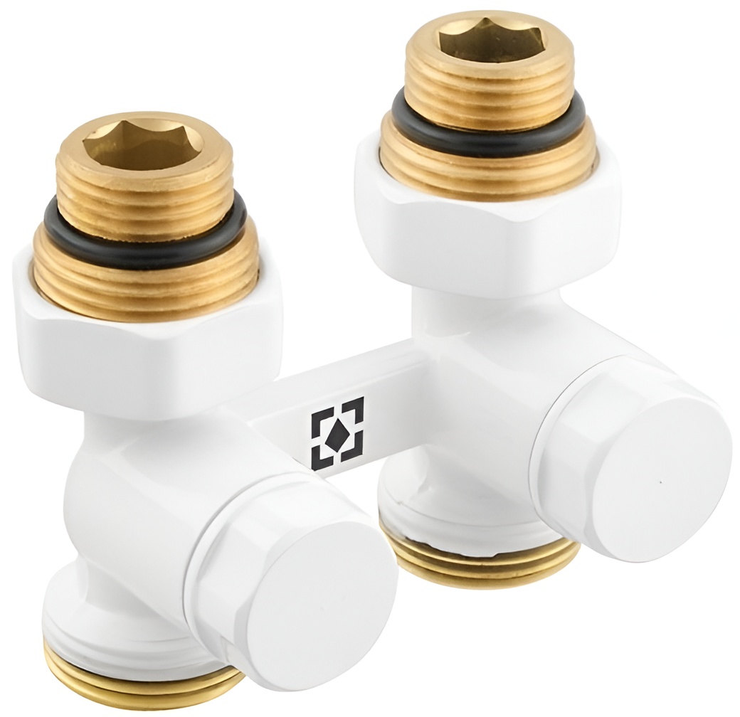 Узел нижнего подключения Raftec 1/2"x3/4", прямой, White (DHRKS11-W)