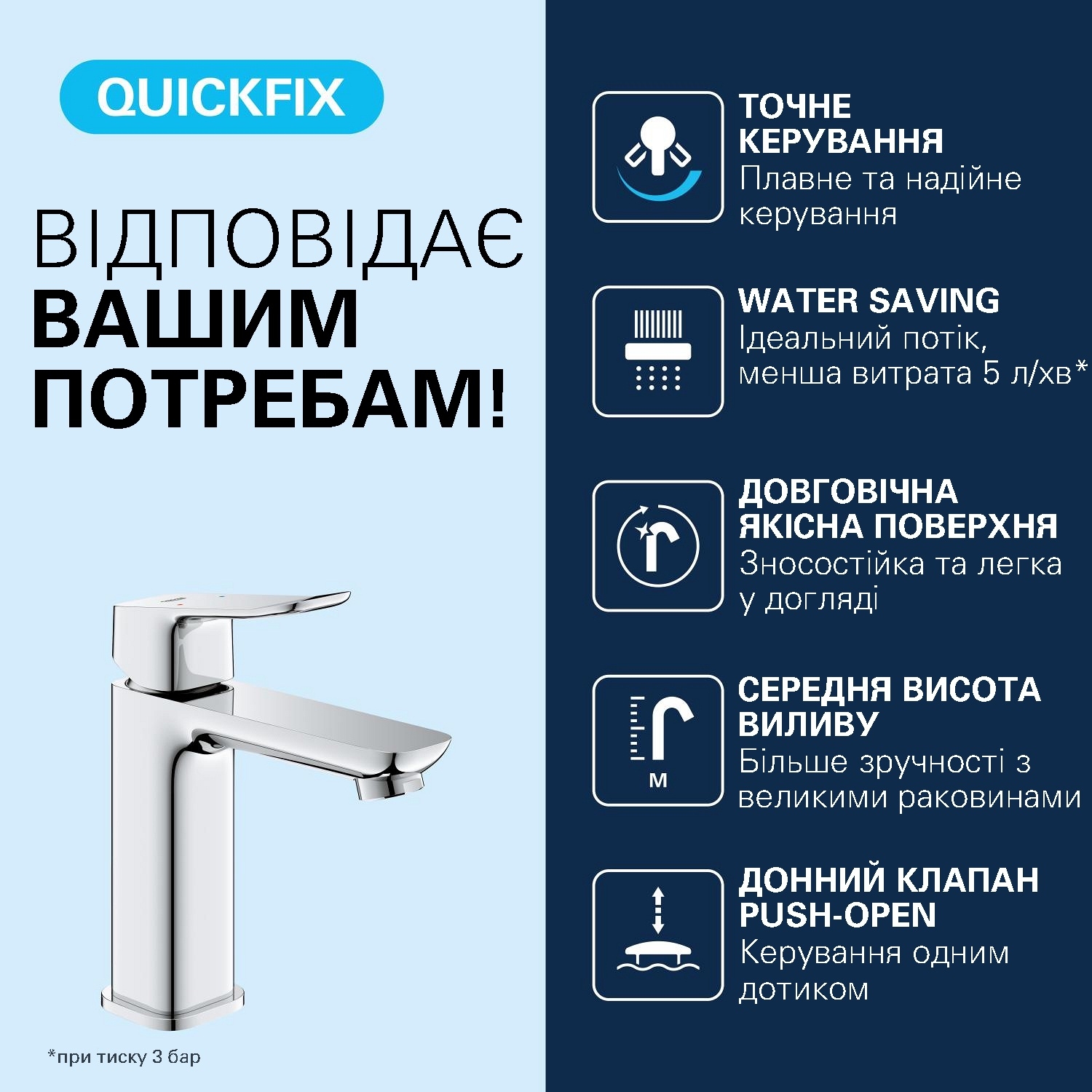 Смеситель Grohe QuickFix Dice M-Size 1018330000 инструкция - изображение 6