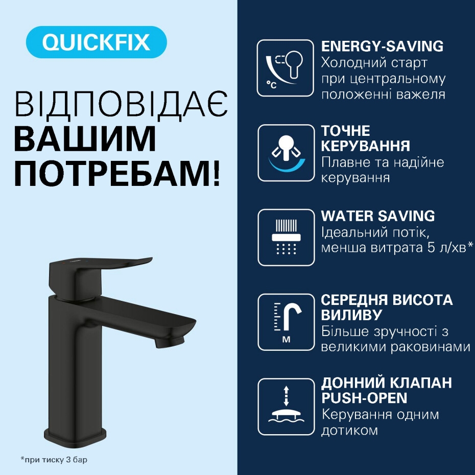 Смеситель Grohe QuickFix Dice ES M-Size 1018362430 отзывы - изображения 5