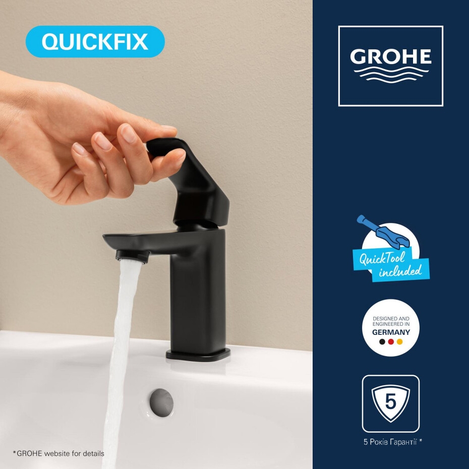 Змішувач Grohe QuickFix Dice S-Size 1018572430 огляд - фото 8