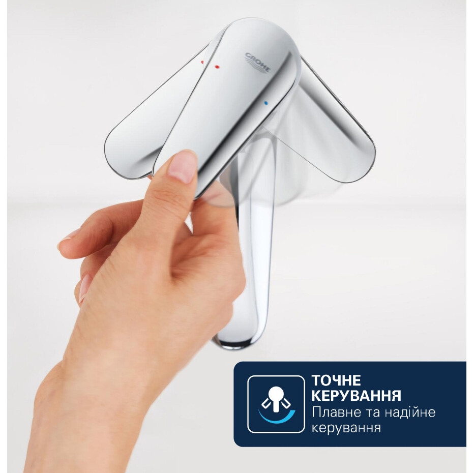огляд товару Змішувач Grohe QuickFix Dice ES S-Size 1018610000 - фотографія 12