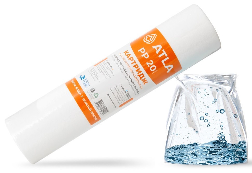 Картридж для фильтра Atla PP251020 20mcr (вспененный полипропилен) цена 0 грн - фотография 2