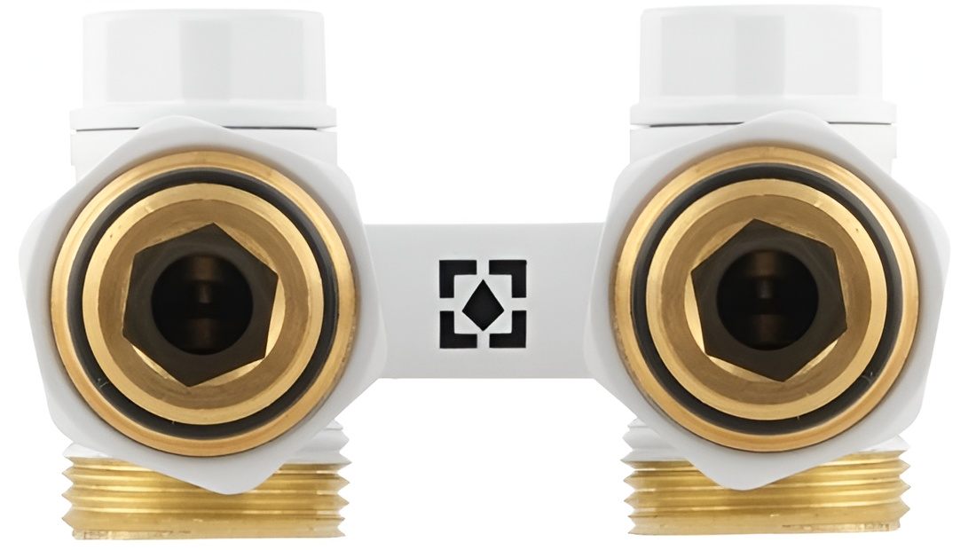 Узел нижнего подключения Raftec 1/2"x3/4" угловой, White (DHRKA11-W) отзывы - изображения 5