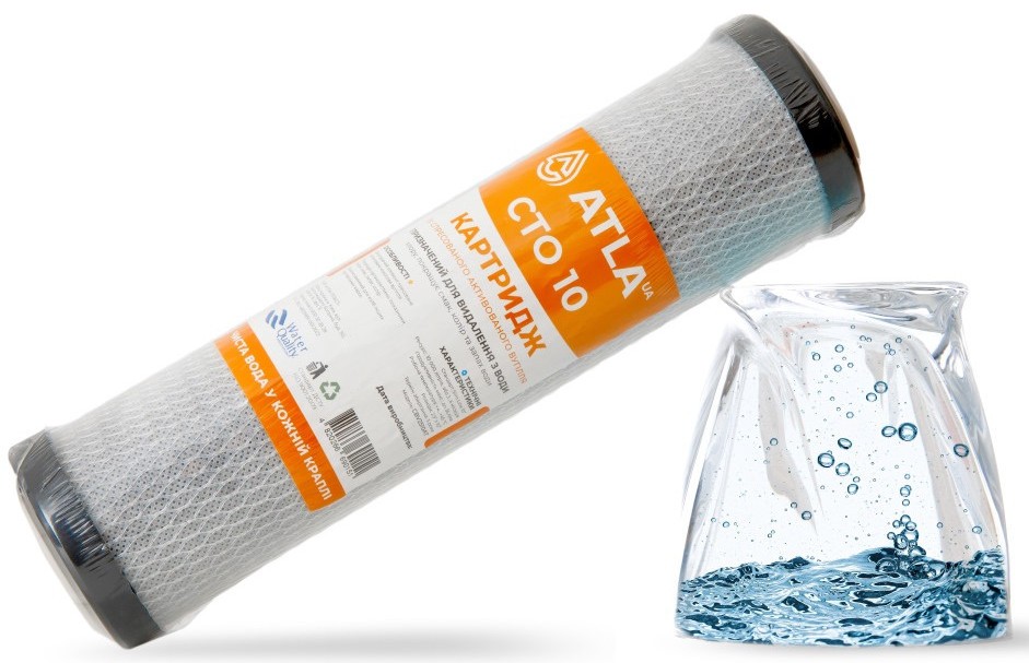 Картридж для фильтра Atla СТО2510 (прессованный активированный уголь) цена 212 грн - фотография 2