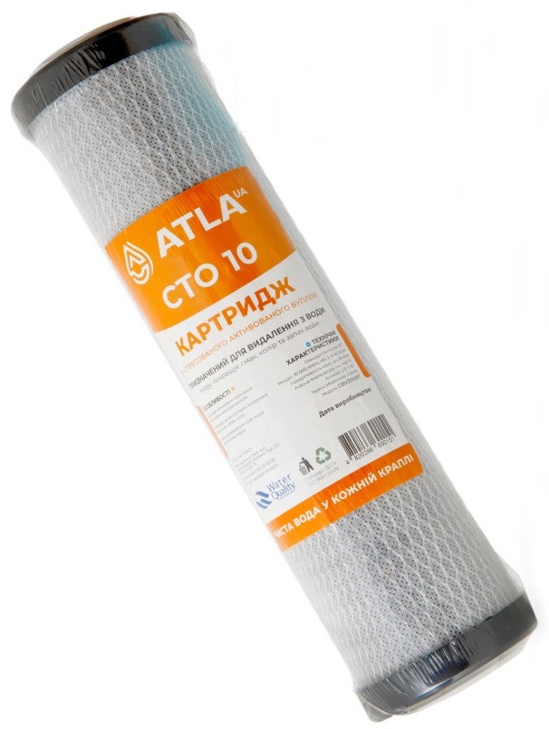 Картридж для фильтра Atla СТО2510 (прессованный активированный уголь)