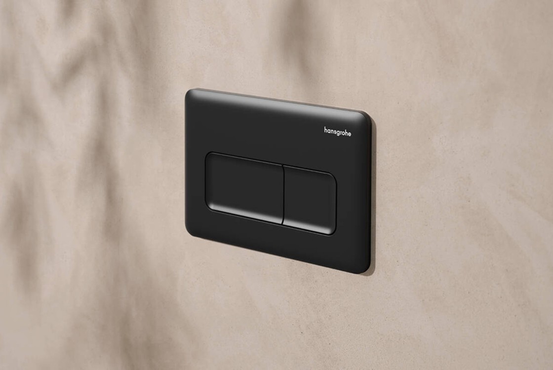 Панель змиву для інсталяції Hansgrohe iFrame Original Q Matt Black 66001670 ціна 4131 грн - фотографія 2