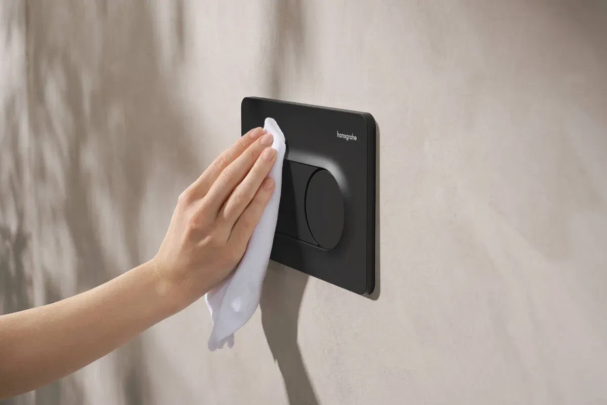 Панель змиву для інсталяції Hansgrohe iFrame Original S Matt Black 66002670 ціна 4131 грн - фотографія 2