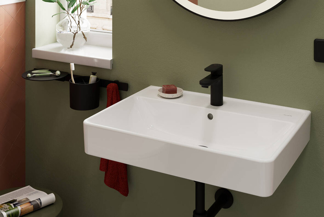 Комплект Аксесуарів 4в1 Hansgrohe WallStoris Matt Black 27968670 ціна 3999 грн - фотографія 2