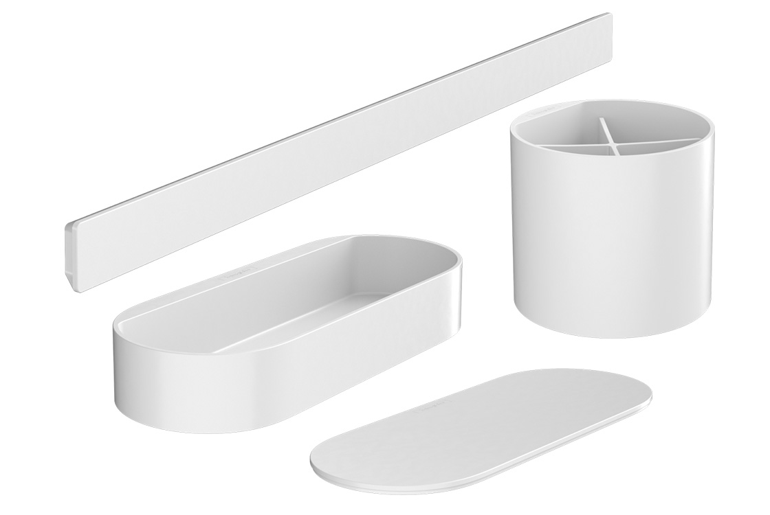 Комплект Аксесуарів 4в1 Hansgrohe WallStoris Matt White 27968700