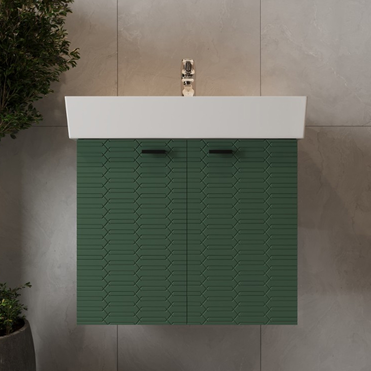 Тумба с умывальником Devit Flow, 60 см (484060E) отзывы - изображения 5