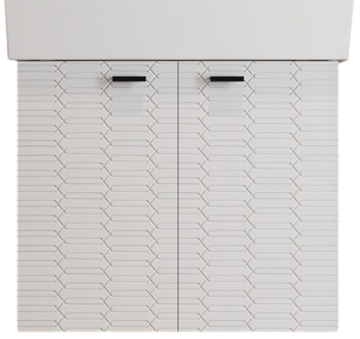 Тумба с умывальником Devit Flow, 50 см (484050W) цена 7711 грн - фотография 2