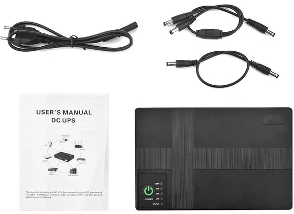 огляд товару Джерело безперебійного живлення Merlion MINI DC1018P Black - фотографія 12