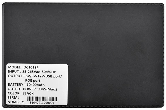 Джерело безперебійного живлення Merlion MINI DC1018P Black огляд - фото 8