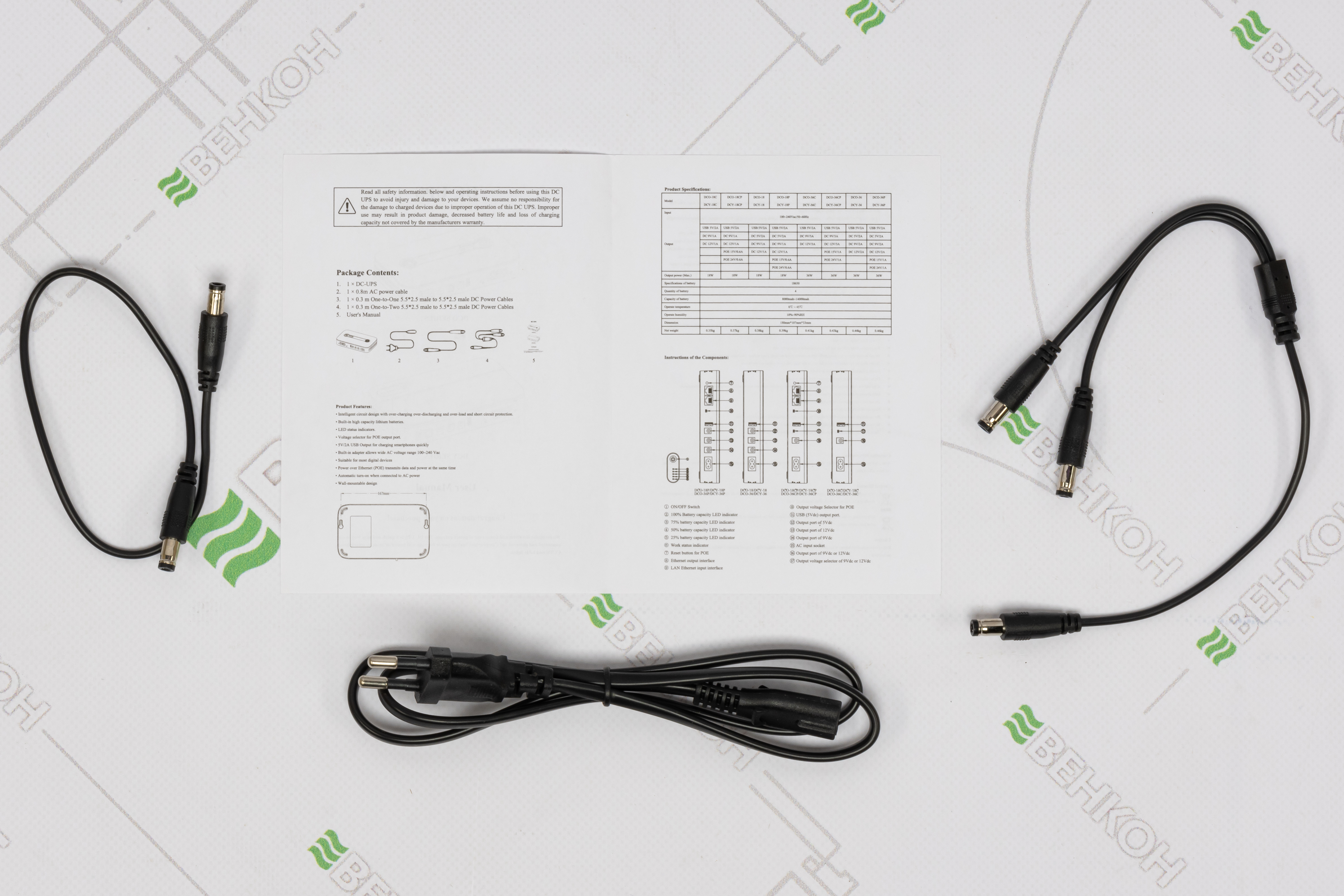 Источник бесперебойного питания Merlion MINI DC1018P Black характеристики - фотография 7