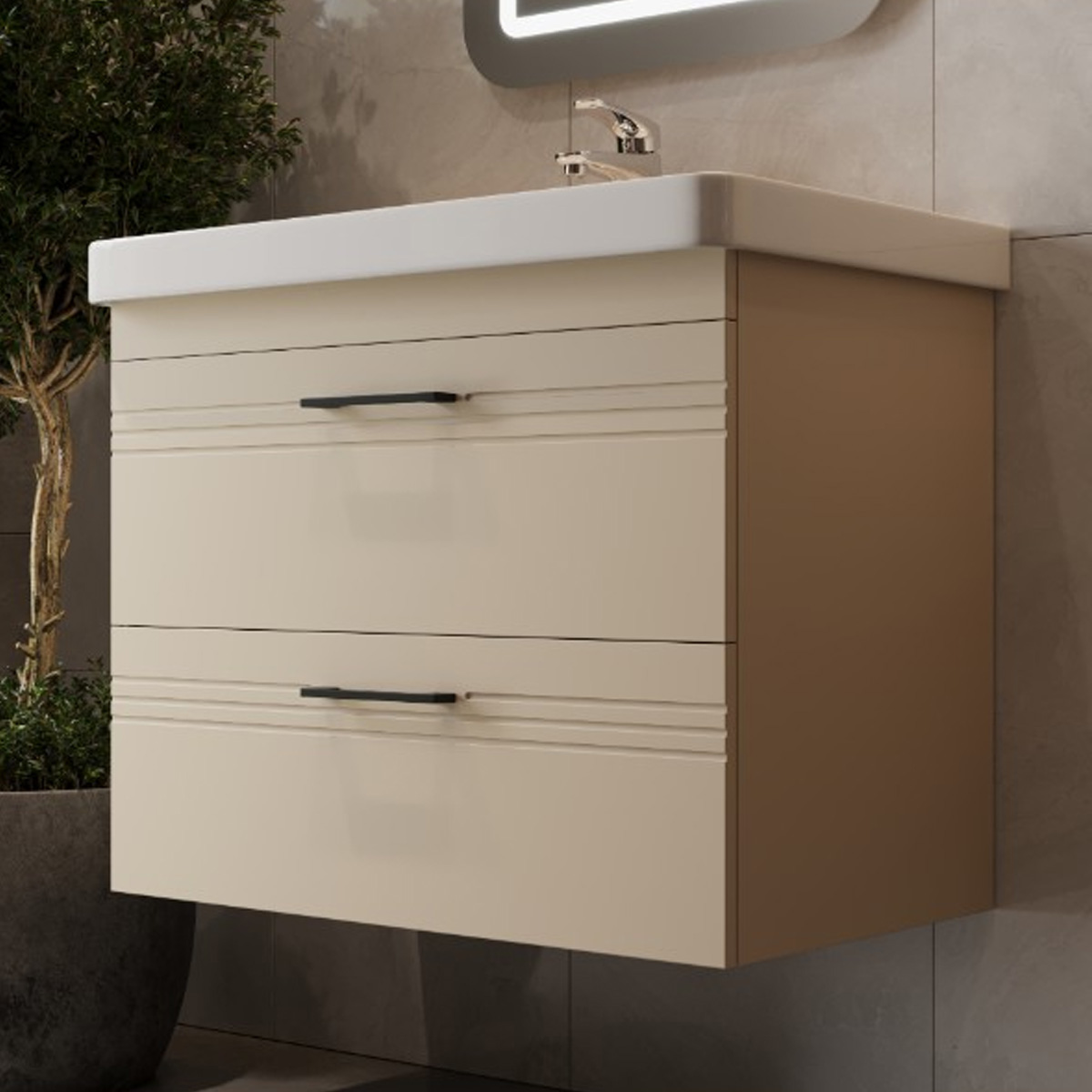 Тумба с умывальником Devit Urbanis, 80 см (454080BE) инструкция - изображение 6