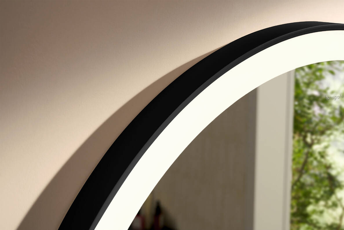 Зеркало Hansgrohe Xarita Lite S LED 900/30 Matt Black 54967670 цена 35545 грн - фотография 2