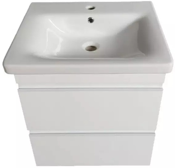 Тумба з умивальником Devit Frame, 65 см (753065W) ціна 13049 грн - фотографія 2