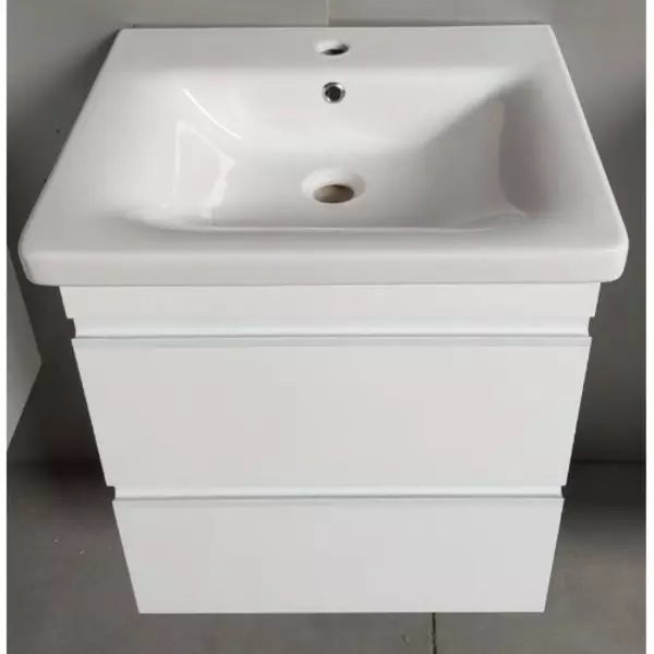 Тумба з умивальником Devit Frame, 65 см (753065W) відгуки - зображення 5