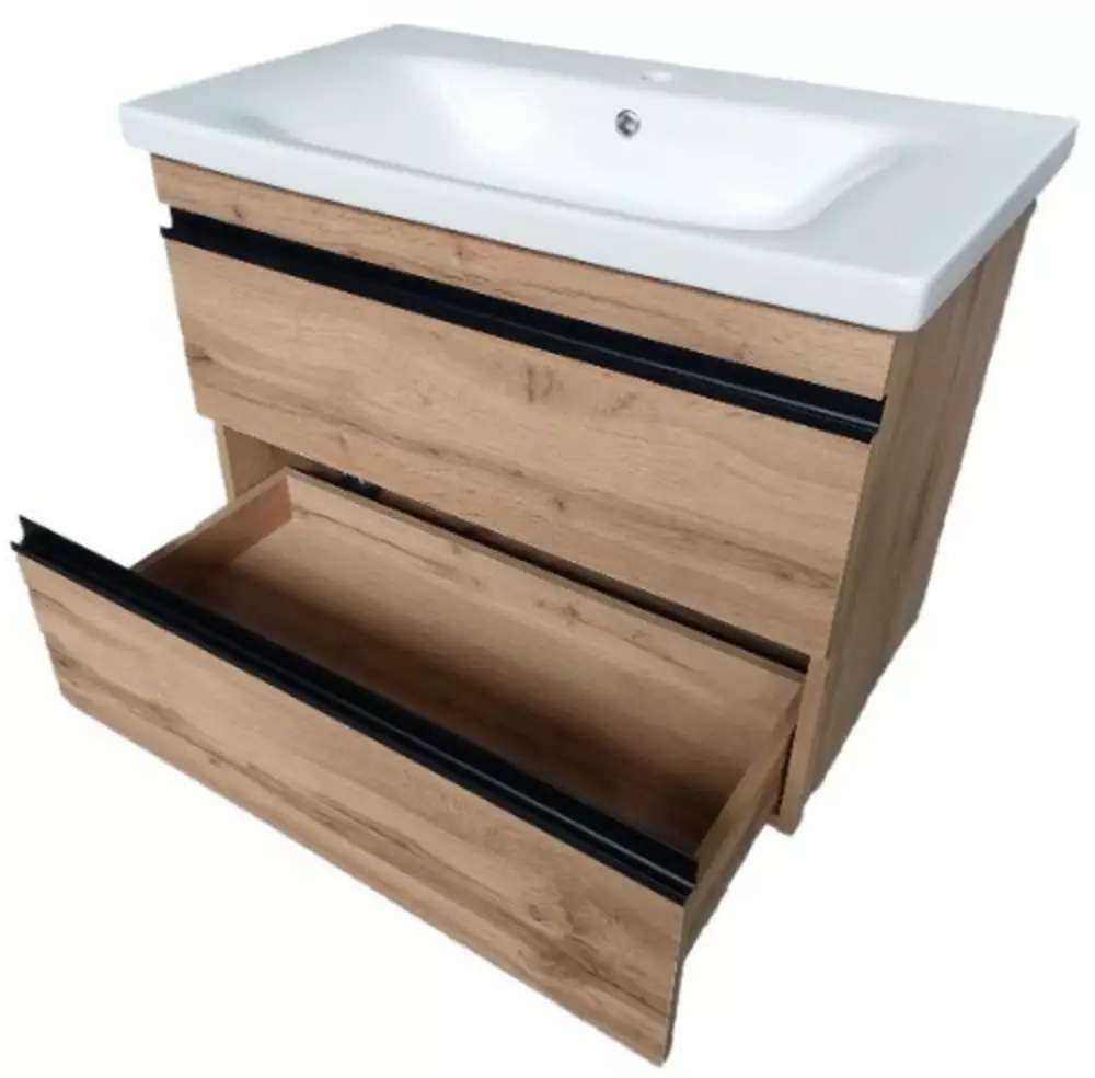 в продажу Тумба з умивальником Devit Frame, 65 см (753065O) - фото 3