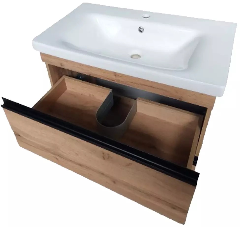 в продажу Тумба з умивальником Devit Frame, 55 см (753055O) - фото 3