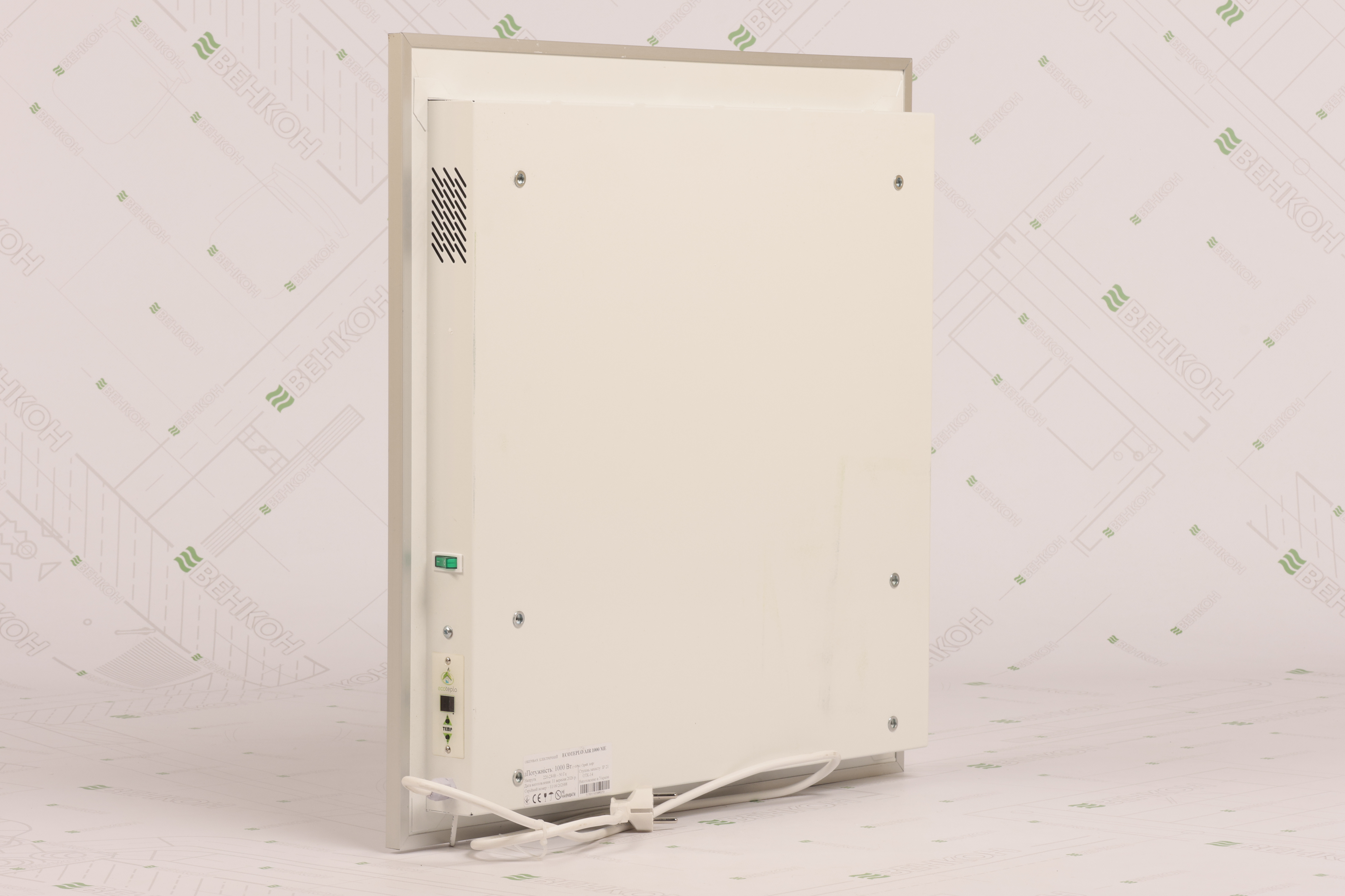 Панельний обігрівач Ecoteplo Air 1000 ME сірий лофт (Уцінка) інструкція - зображення 6