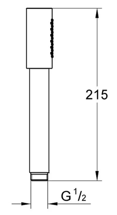 Grohe Rainshower Aqua Stick 26866DL0 Габаритні розміри