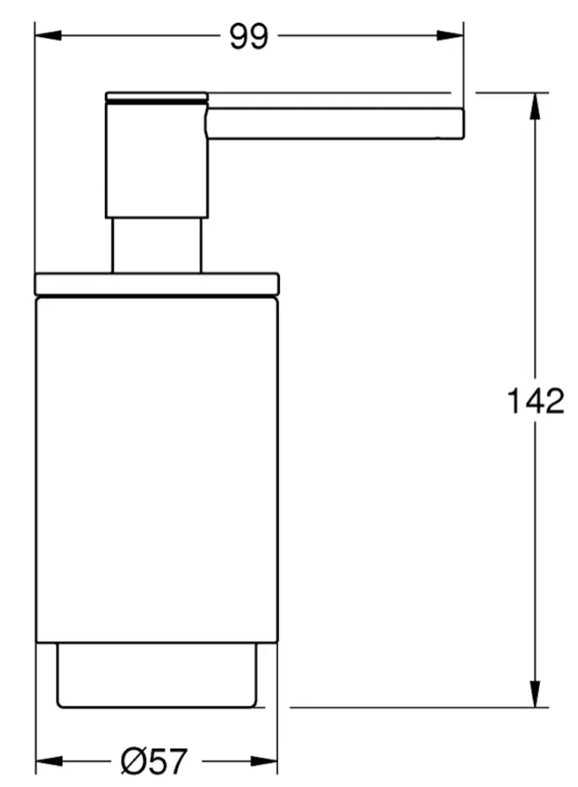 Grohe Selection 41028000 Габаритные размеры