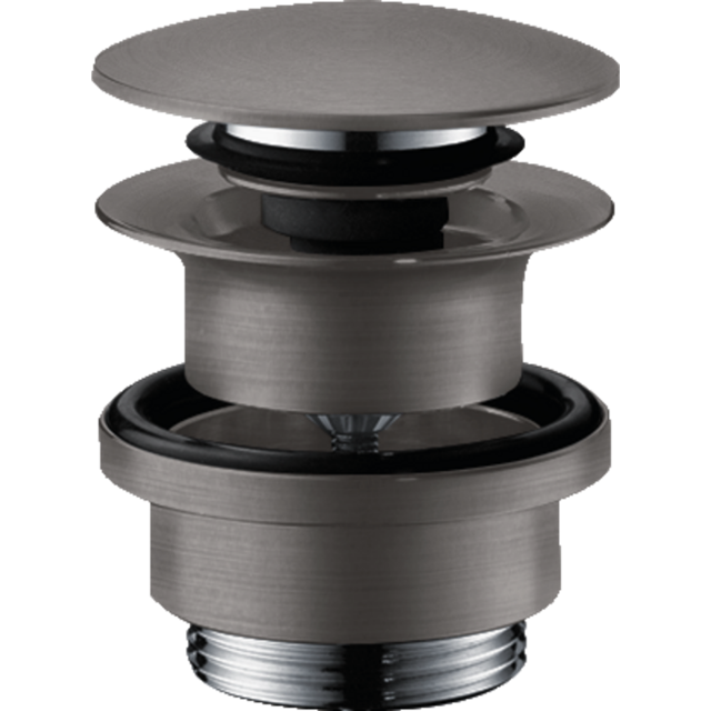 Донний клапан Hansgrohe Push-Open Brushed Black Chrome 50100340