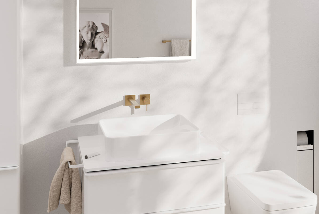 Держатель туалетной бумаги Hansgrohe XtraStoris Rock Matt White 56062700 цена 48018 грн - фотография 2