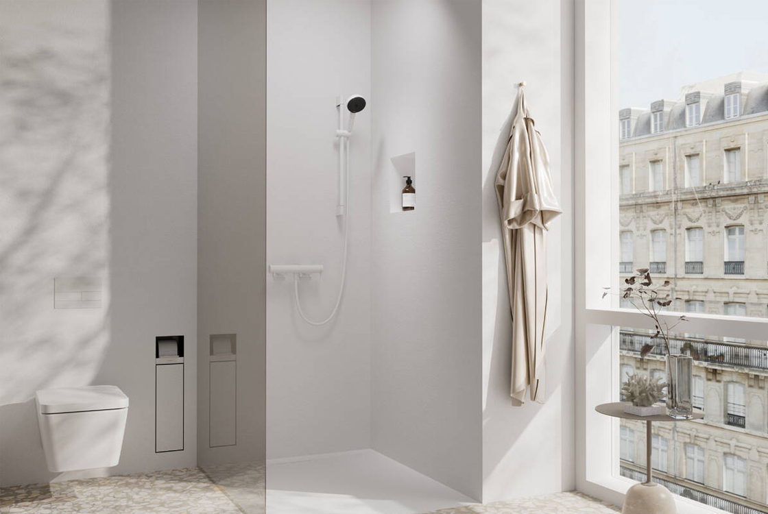 в продаже Держатель туалетной бумаги Hansgrohe XtraStoris Rock Matt White 56062700 - фото 3