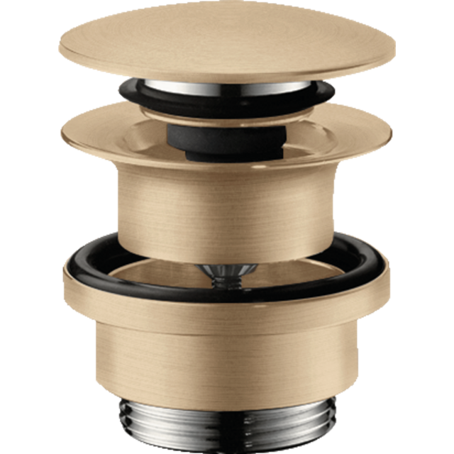 Донний клапан Hansgrohe Push-Open Brushed Bronze 50100140