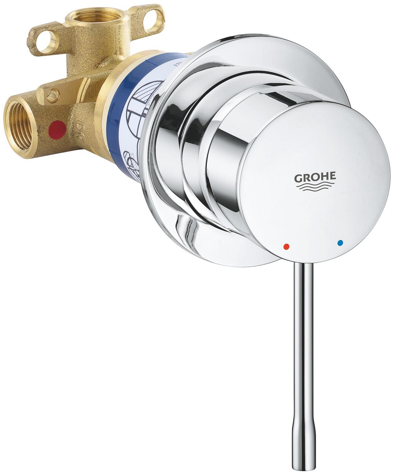 Комплект гигиенического душа со смесителем Grohe Essence, хром (UA111197000) цена 8211 грн - фотография 2